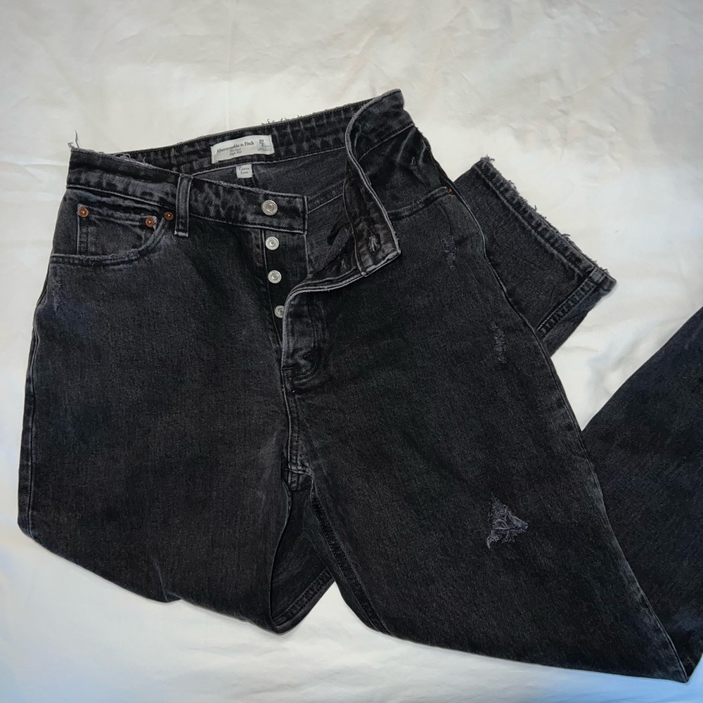 Abercrombie & Fitch Curve Love Dad Jeans